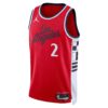 1 LA Clippers Kawhi Leonard Red Jersey
