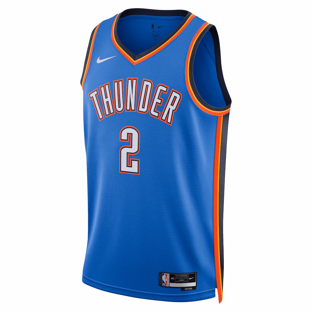 Oklahoma City Thunder Shai Gilgeous-Alexander Blue Jersey