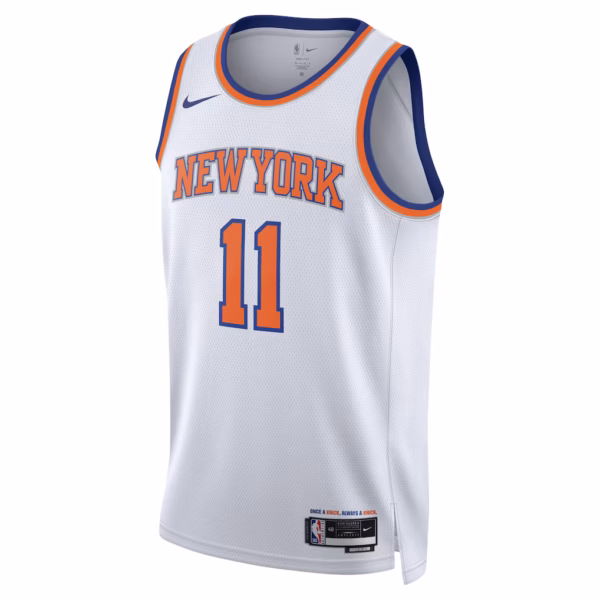 1 New York Knicks Jalen Brunson White Jersey