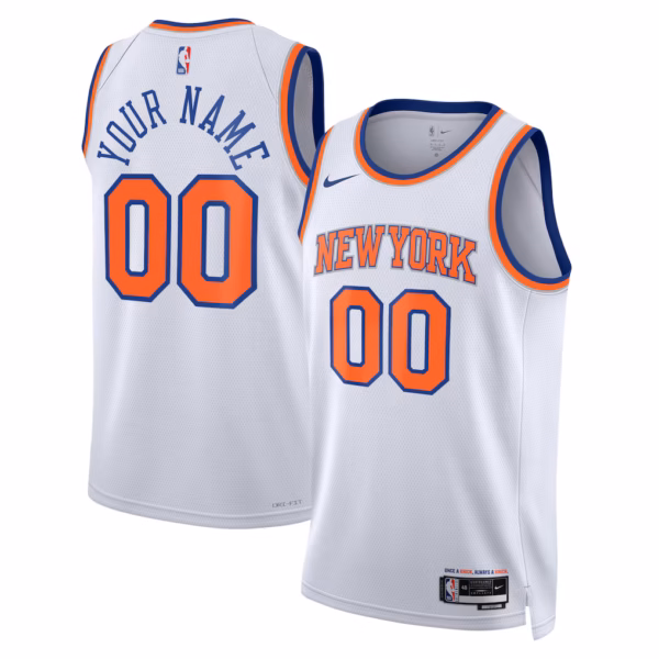 1 New York Knicks White Jersey