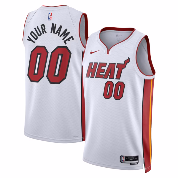 1 Miami Heat White Jersey
