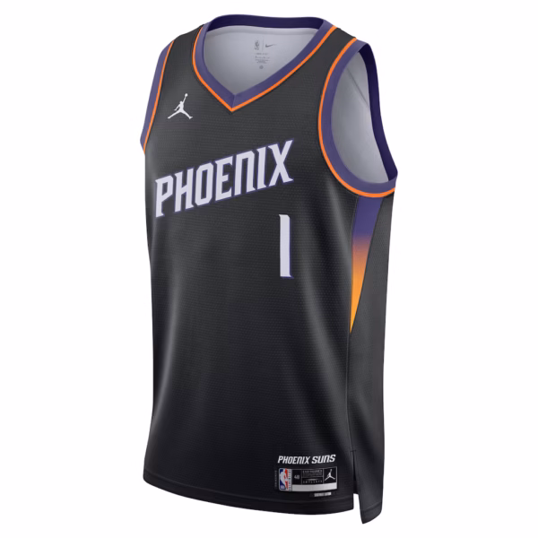 1 Phoenix Suns Devin Booker Black Jersey-1