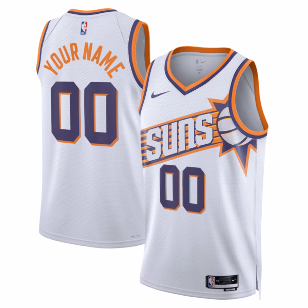 1 Phoenix Suns White Jersey