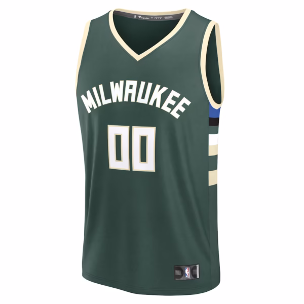 1 Milwaukee Bucks Green Jersey