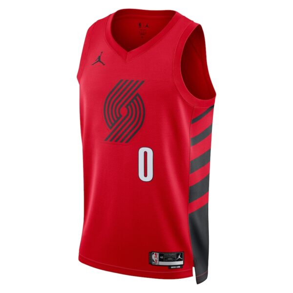 1 Portland Trail Blazers Damian Lillard Red Jersey