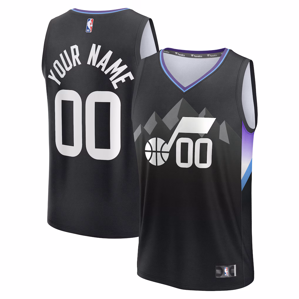 11 Utah Jazz custom basketball jerseys, in any size, with any name, and of any style