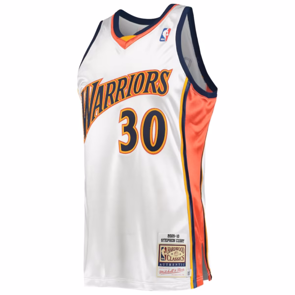 11 Golden State Warriors Stephen Curry White Jersey-1
