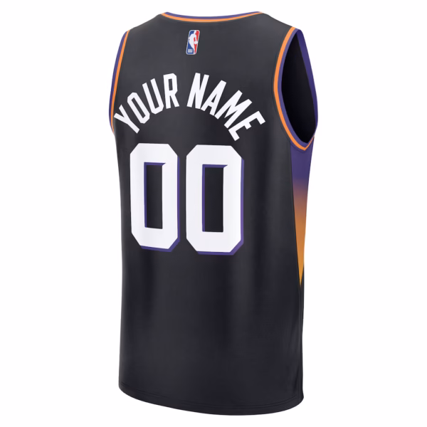 12 Phoenix Suns Black Jersey-1
