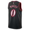 2 Philadelphia 76ers Tyrese Maxey Nike Black Swingman Jersey - Classic Edition