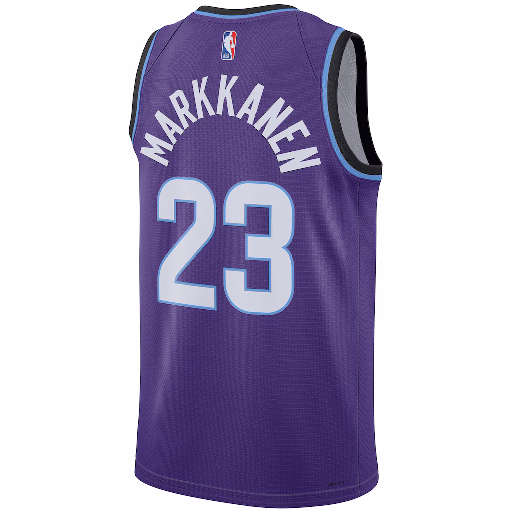 Utah Jazz Lauri Markkanen Purple Jersey - Icon Edition