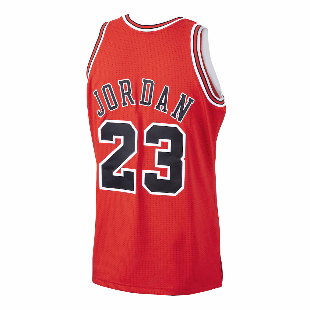 Chicago Bulls Michael Jordan Mitchell & Ness Scarlet 1997/98 Hardwood Classics Authentic Jersey