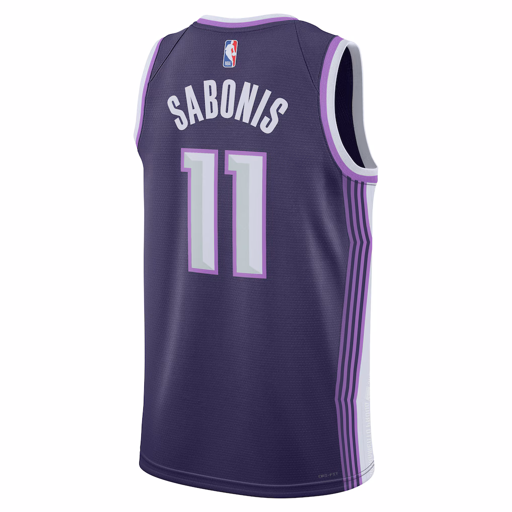 Sacramento Kings Domantas Sabonis Purple Jersey