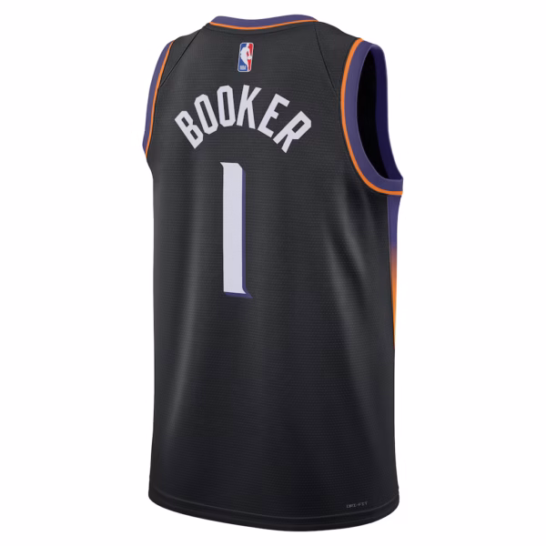 2 Phoenix Suns Devin Booker Black Jersey-1