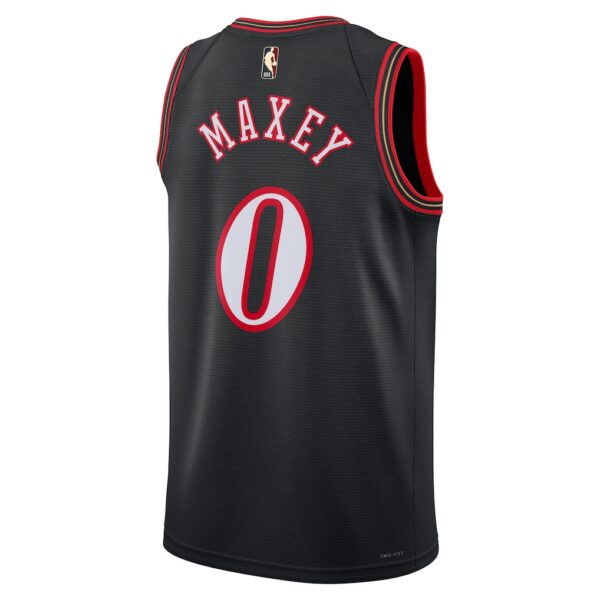 2 Philadelphia 76ers Tyrese Maxey Nike Black Swingman Jersey - Classic Edition
