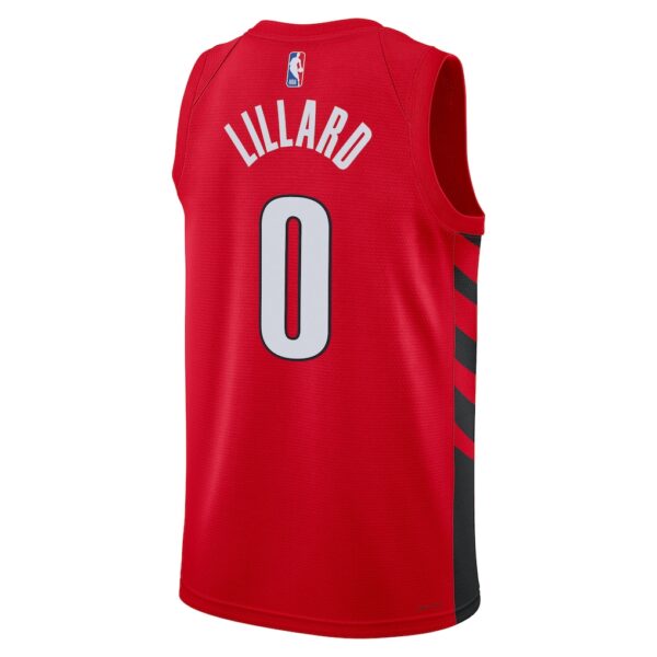 2 Portland Trail Blazers Damian Lillard Red Jersey