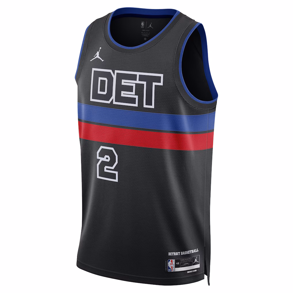 Detroit Pistons Cade Cunningham Black Jersey
