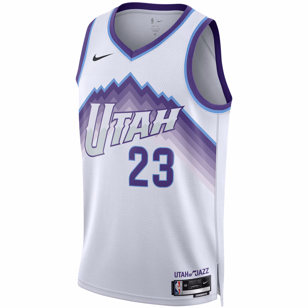 Utah Jazz Lauri Markkanen White Jersey