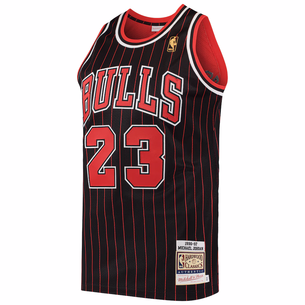 Chicago Bulls Michael Jordan Mitchell & Ness Black 1996/97 Hardwood Classics Authentic Jersey