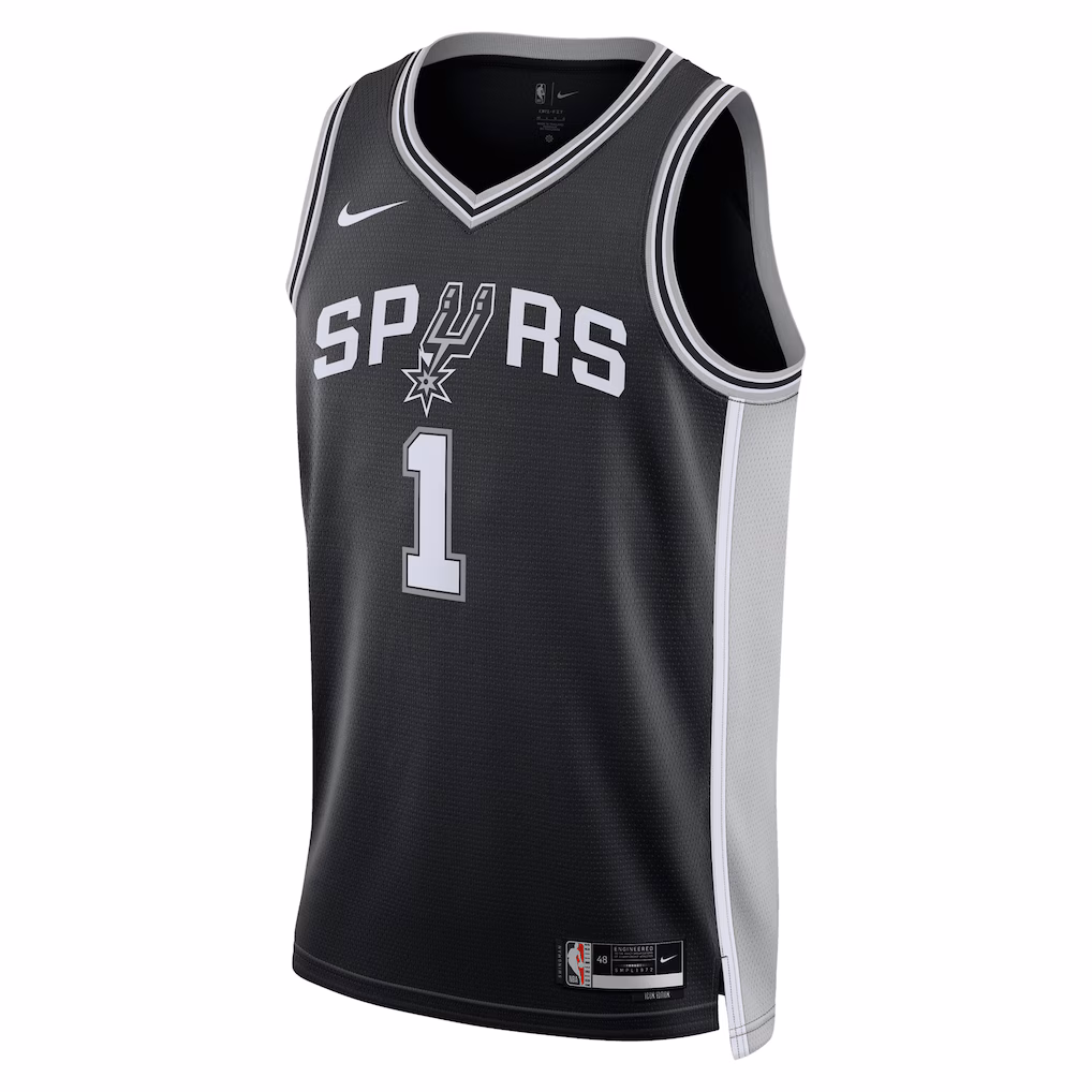 San Antonio Spurs Victor Wembanyama Black Jersey