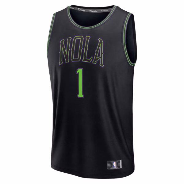 New Orleans Pelicans Zion Williamson Black Jersey