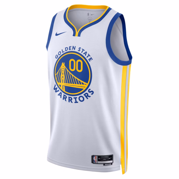 3 Golden State Warriors White Jersey