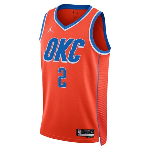 3 Oklahoma City Thunder Shai Gilgeous-Alexander Orange Jersey