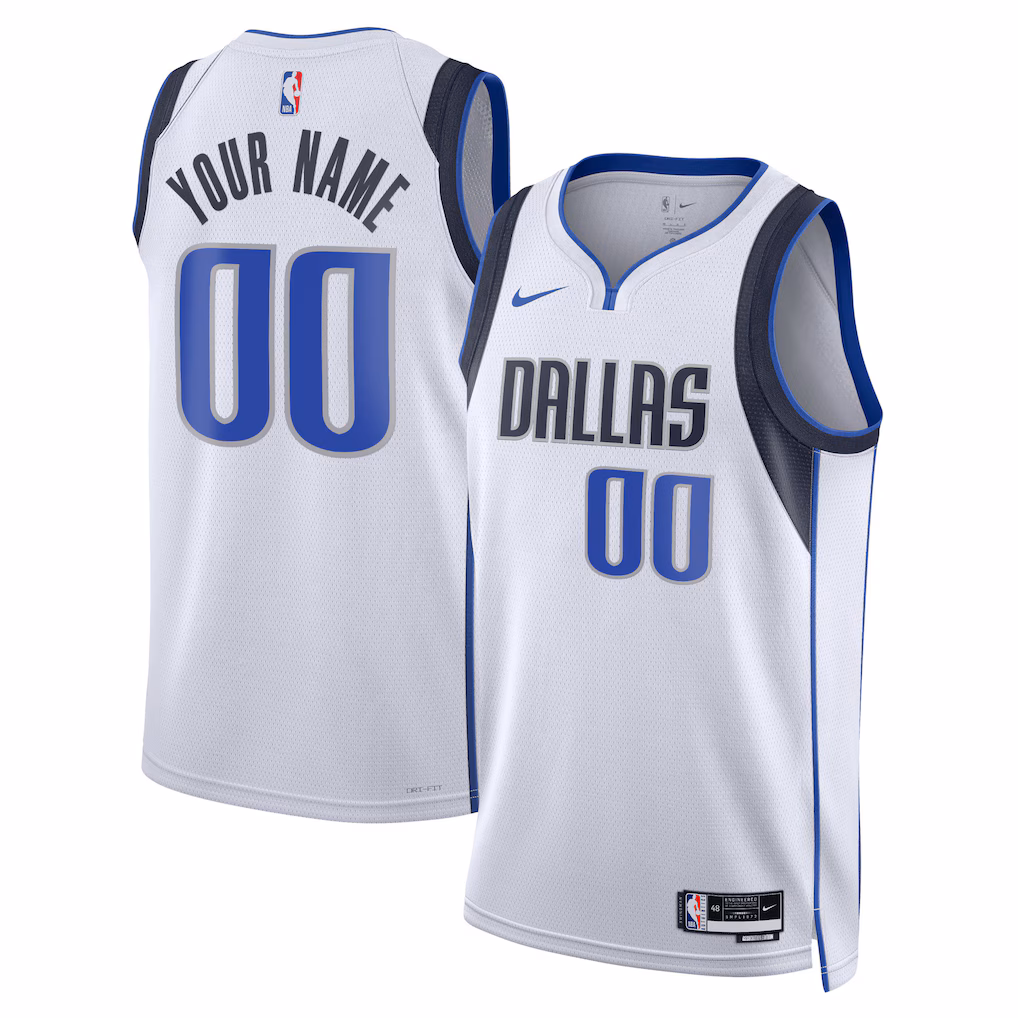 4 Dallas Mavericks White jersey