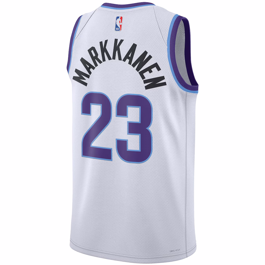 Utah Jazz Lauri Markkanen White Jersey