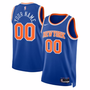 4 New York Knicks Blue Jersey