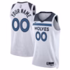 4 Minnesota Timberwolves White Jersey