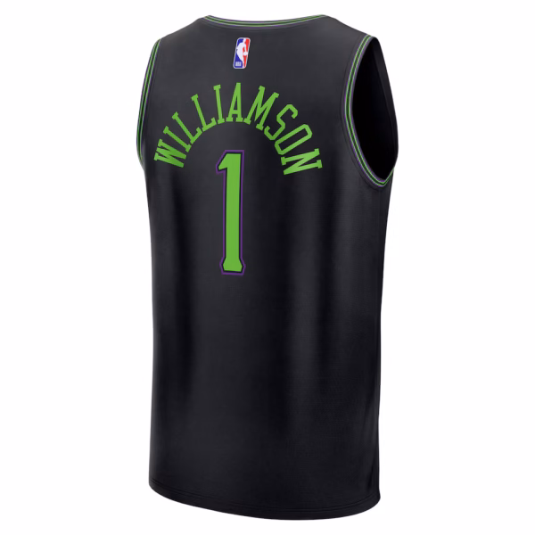 New Orleans Pelicans Zion Williamson Black Jersey