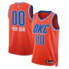 4 Oklahoma City Thunder Orange Jersey