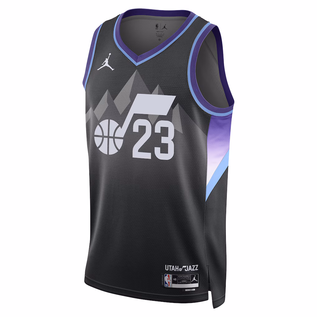 Utah Jazz Lauri Markkanen Black Jersey
