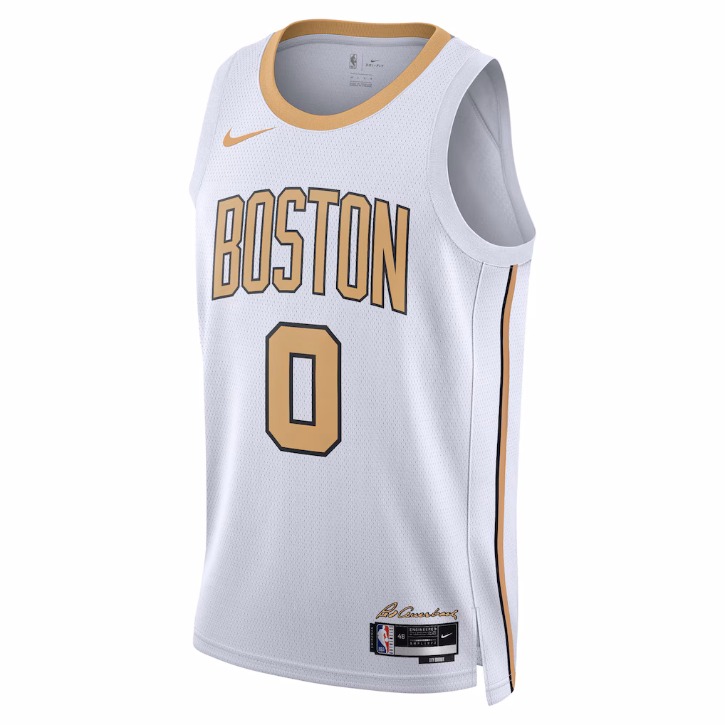 Boston Celtics Jayson Tatum White  Jersey - City Edition