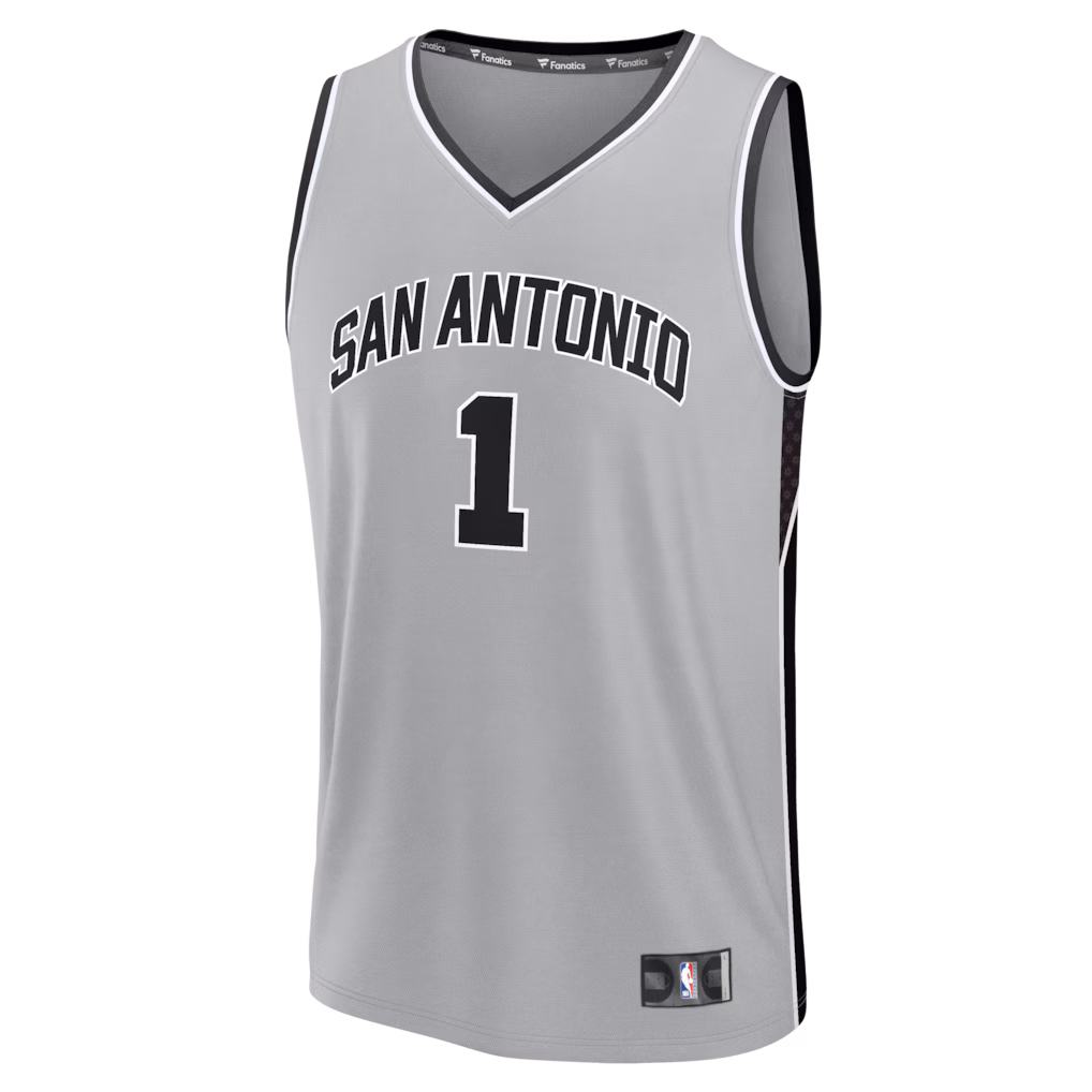 San Antonio Spurs Victor Wembanyama Silver Jersey