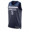 5 Minnesota Timberwolves Anthony Edwards Navy Jersey