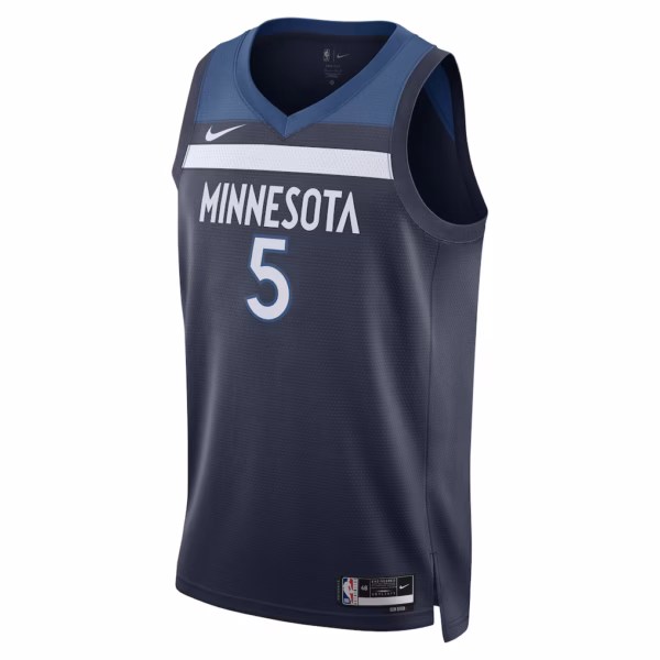 5 Minnesota Timberwolves Anthony Edwards Navy Jersey