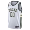 5 Milwaukee Bucks White Jersey
