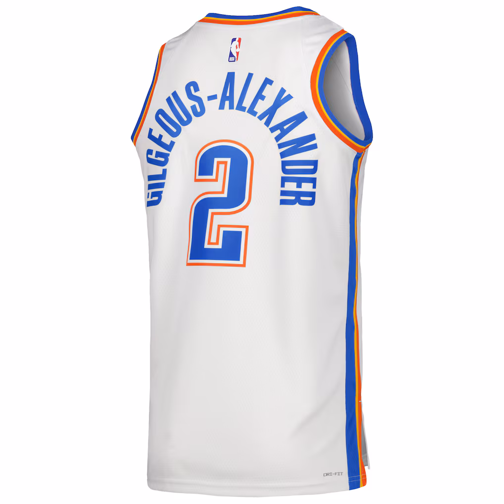 Oklahoma City Thunder Shai Gilgeous-Alexander White Jersey