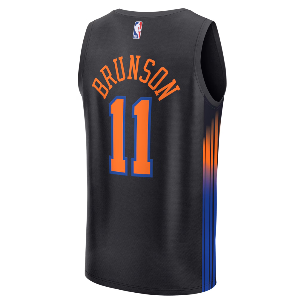 New York Knicks Jalen Brunson Black Jersey