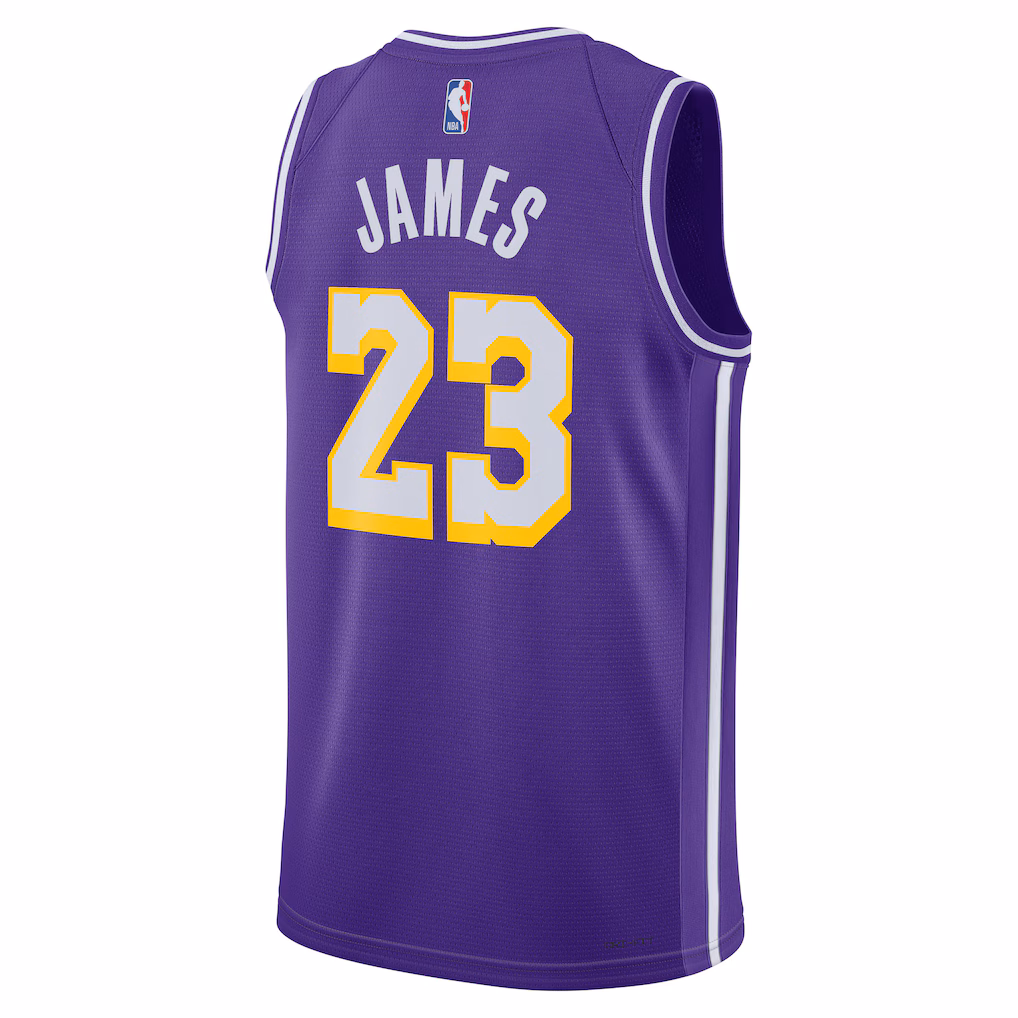 Los Angeles Lakers LeBron James Purple Jersey