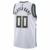 6 Milwaukee Bucks White Jersey