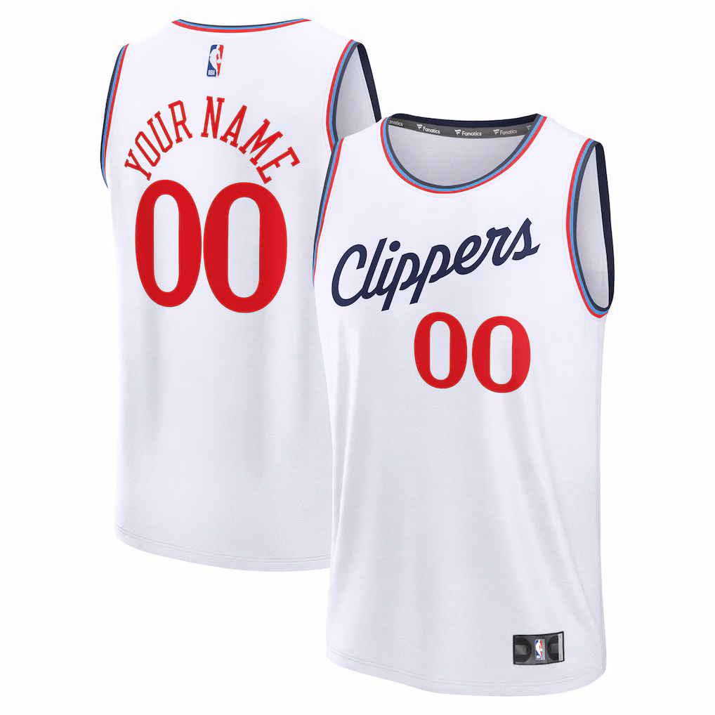 LA Clippers custom basketball jerseys, in any size, with any name, and of any style
