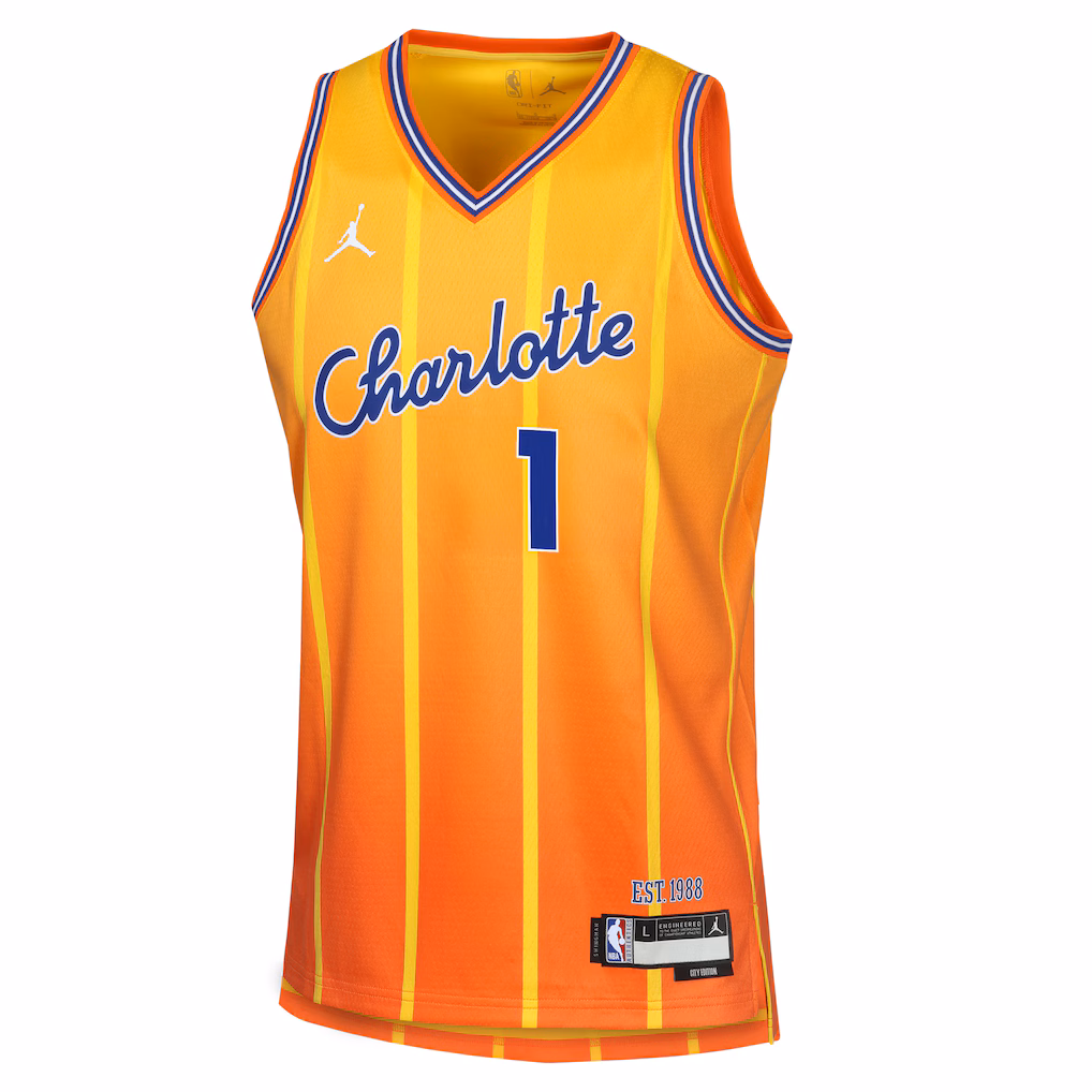 Charlotte Hornets LaMelo Ball Orange 2025/26 City Edition Jersey