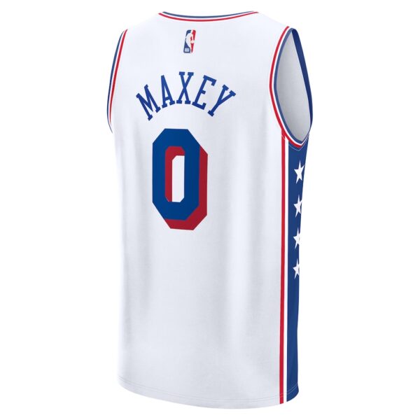 Philadelphia 76ers Tyrese Maxey White Jersey