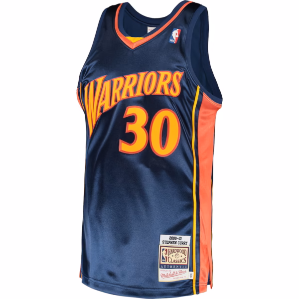 Golden State Warriors Stephen Curry Navy Jersey
