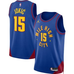 Denver Nuggets Nikola Jokic Blue Jersey Denver Nuggets Nikola Jokic Blue Jersey