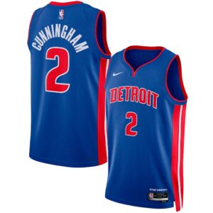 Detroit Pistons Cade Cunningham Blue Jersey Detroit Pistons Cade Cunningham Blue Jersey