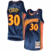 Golden State Warriors Stephen Curry Navy Jersey