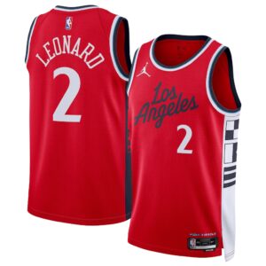 LA Clippers Kawhi Leonard Red Jersey